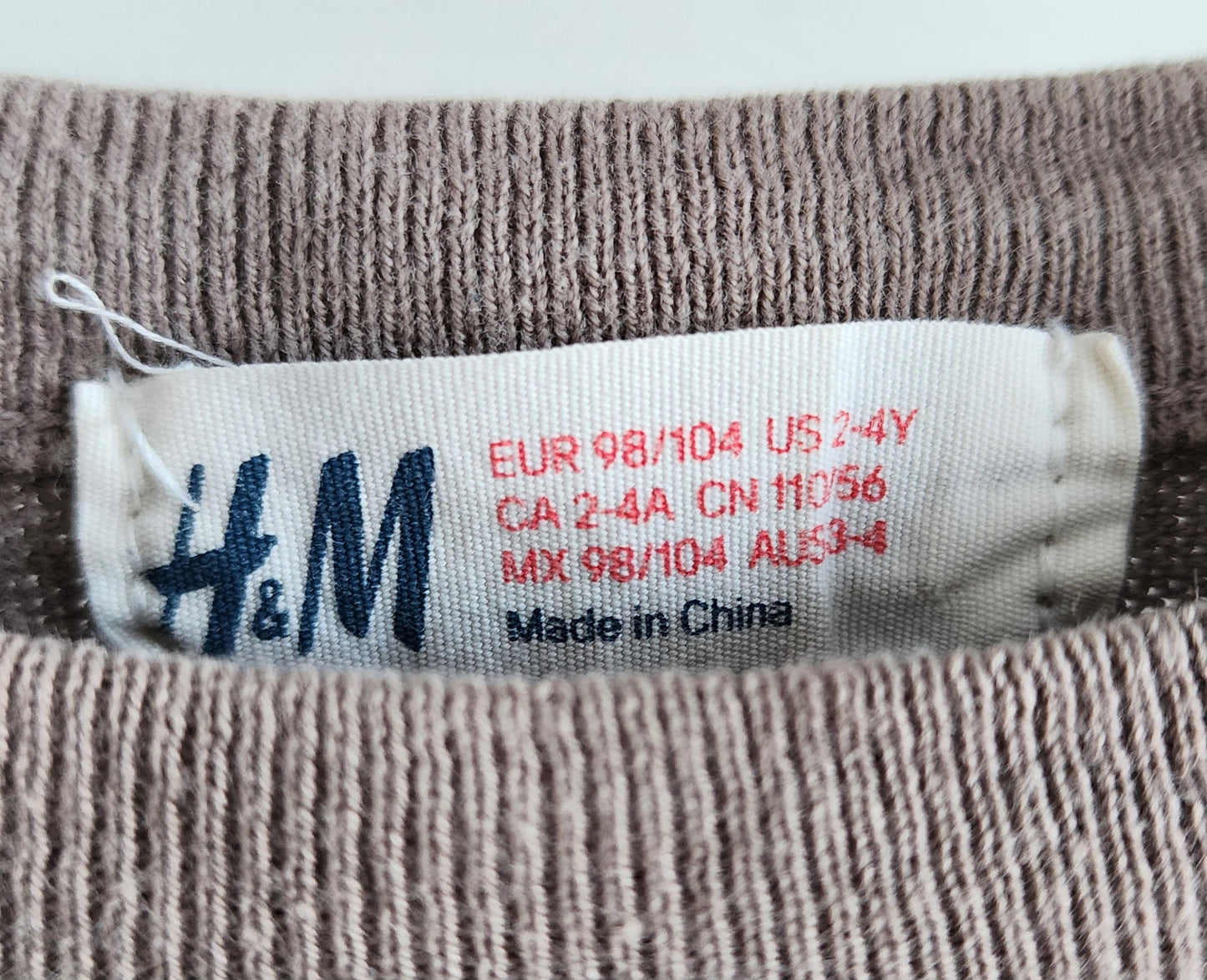 H&M cheetah sweater dress, size 2-4 yrs