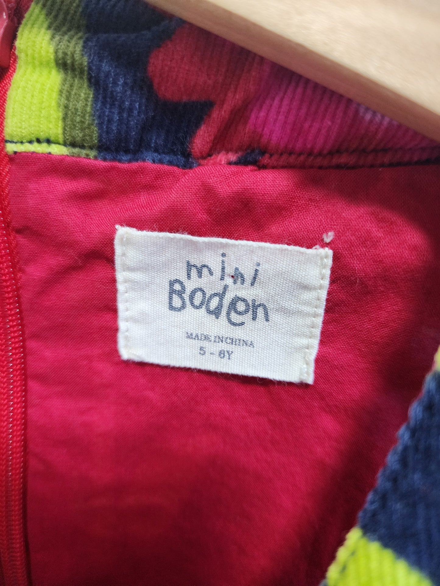 Mini Boden Corduroy Dress, size 5-6 (kids)