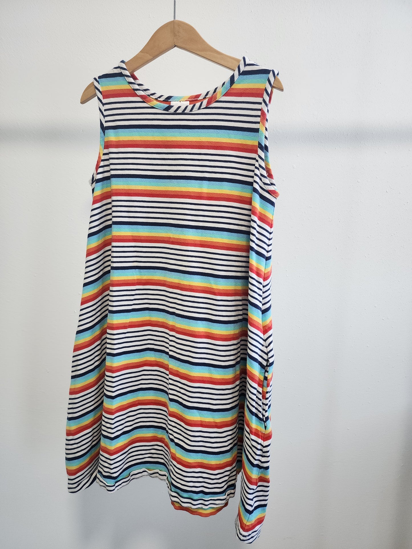 Hanna Andersson Rainbow Dress, size 140 (US 10 kids)