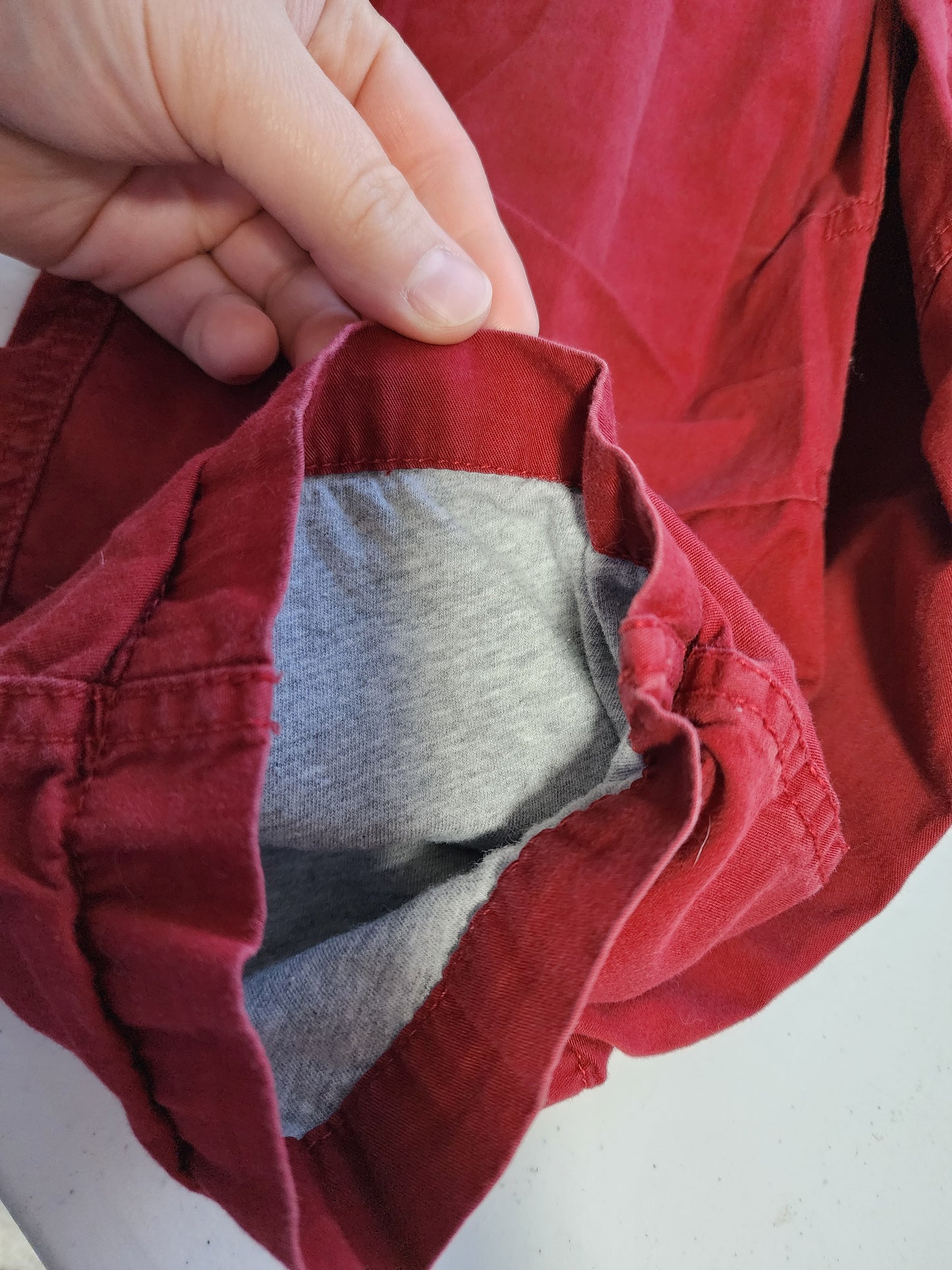 Hanna Andersson red lined cargo pants, size 120 (kids)