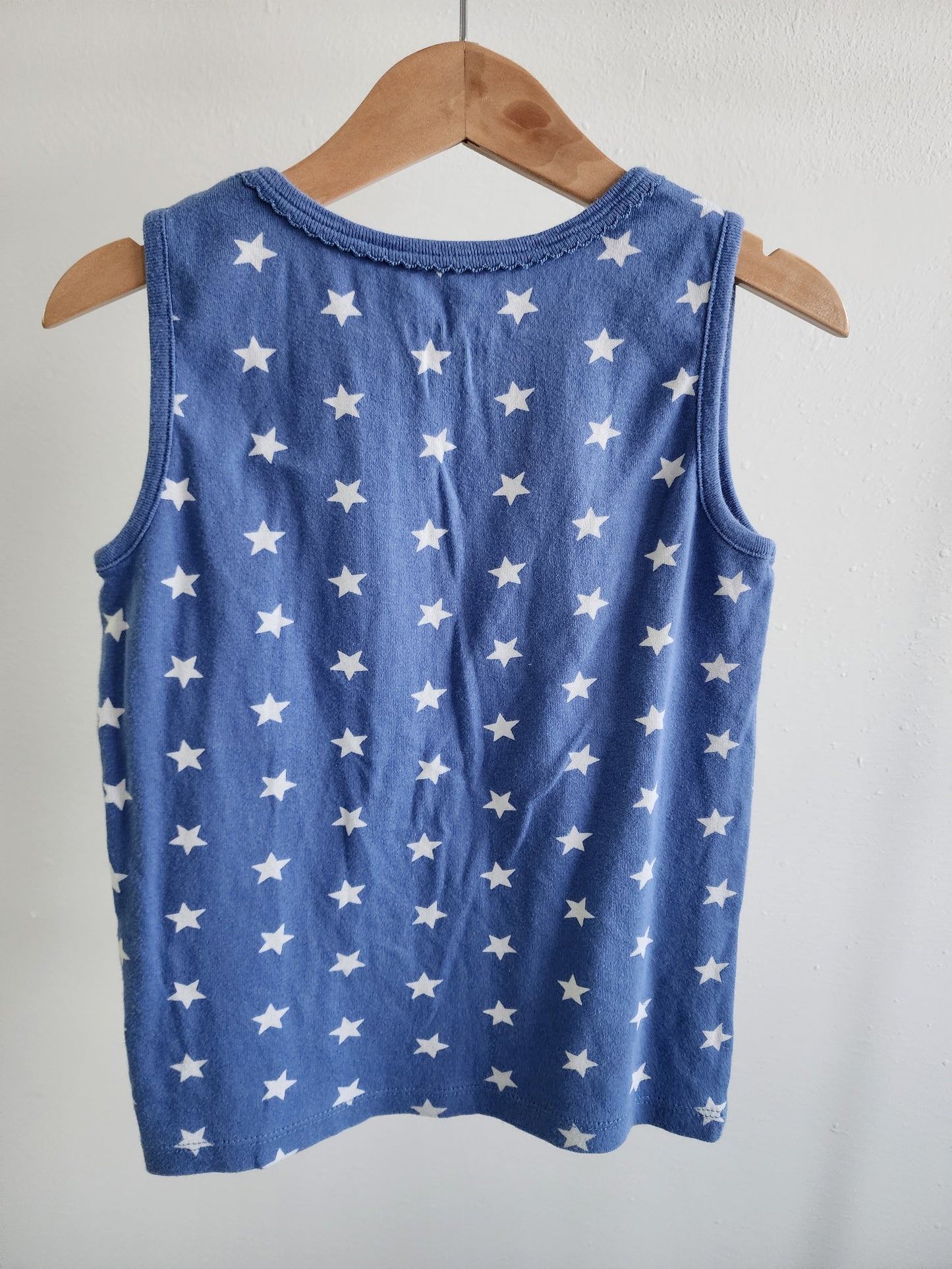 Mini Boden star tank, size 6/7 (kids)