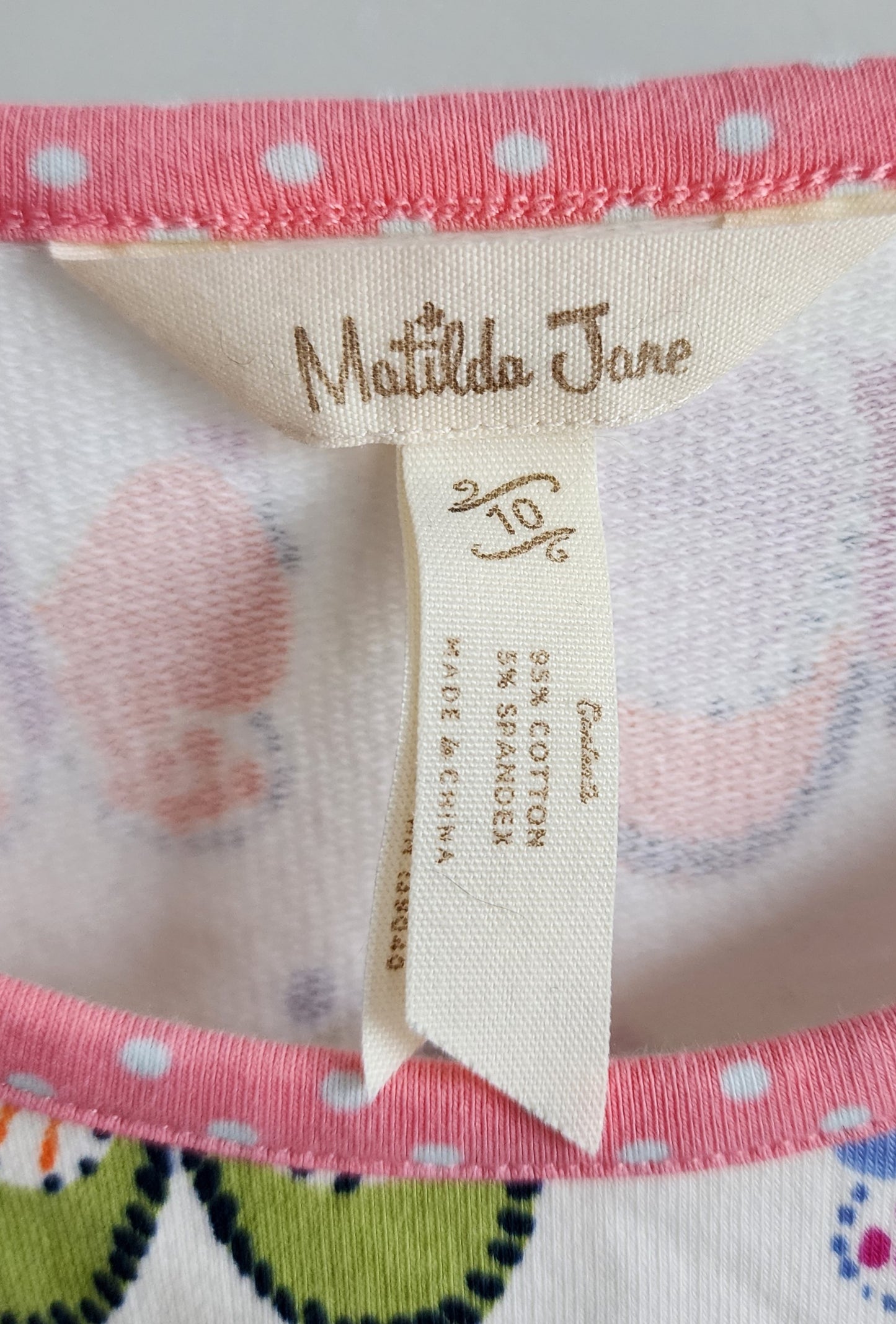 Matilda Jane Butterfly Top, size 10 (kids)