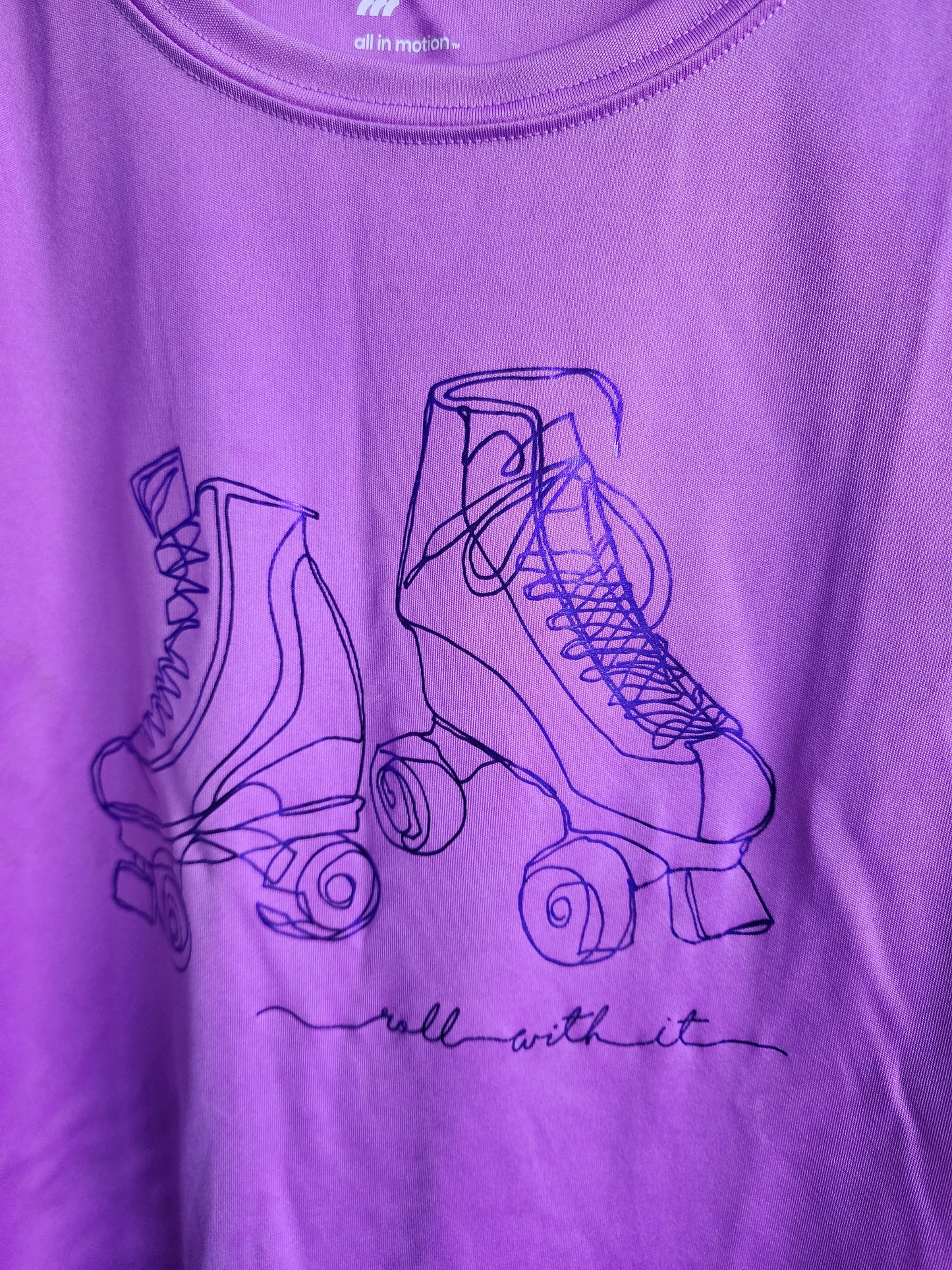 Sports Top with Roller Skates, size L (10/12 kids)