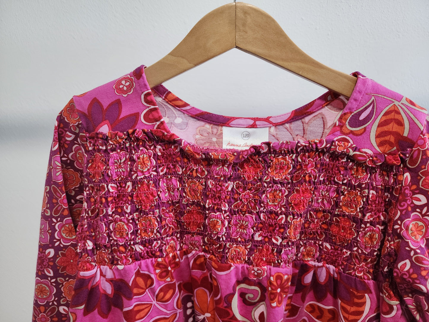 Hanna Andersson Smocked Dress, Size 120 (kids)