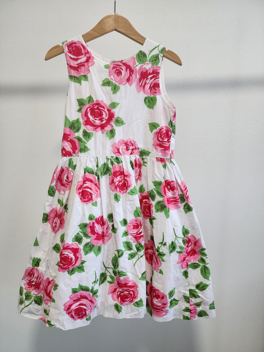 Mini Boden Rose Dress, Size 5/6 (kids)