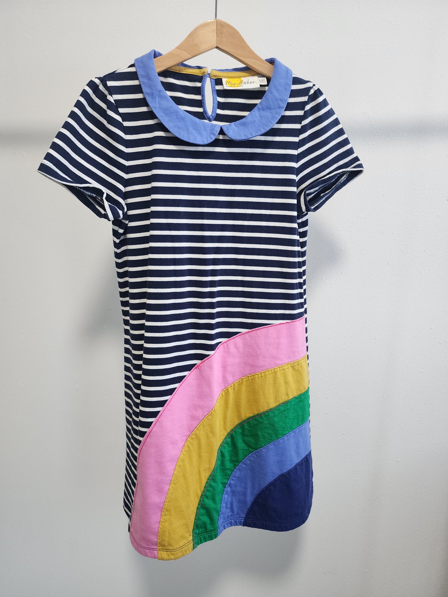Mini Boden Rainbow Dress, size 9-10 yrs