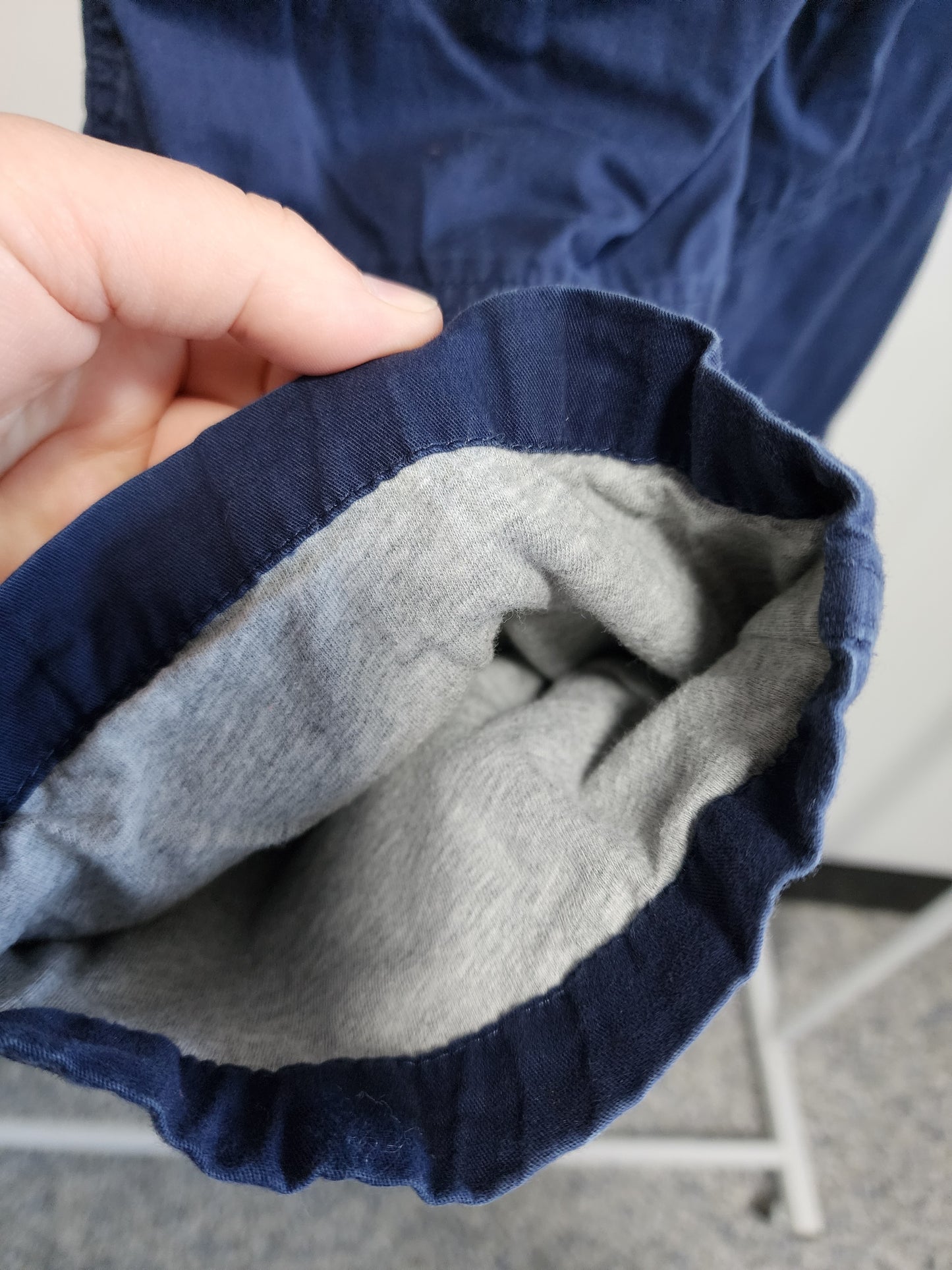 Hanna Andersson blue lined cargo pants, size 120 (kids)