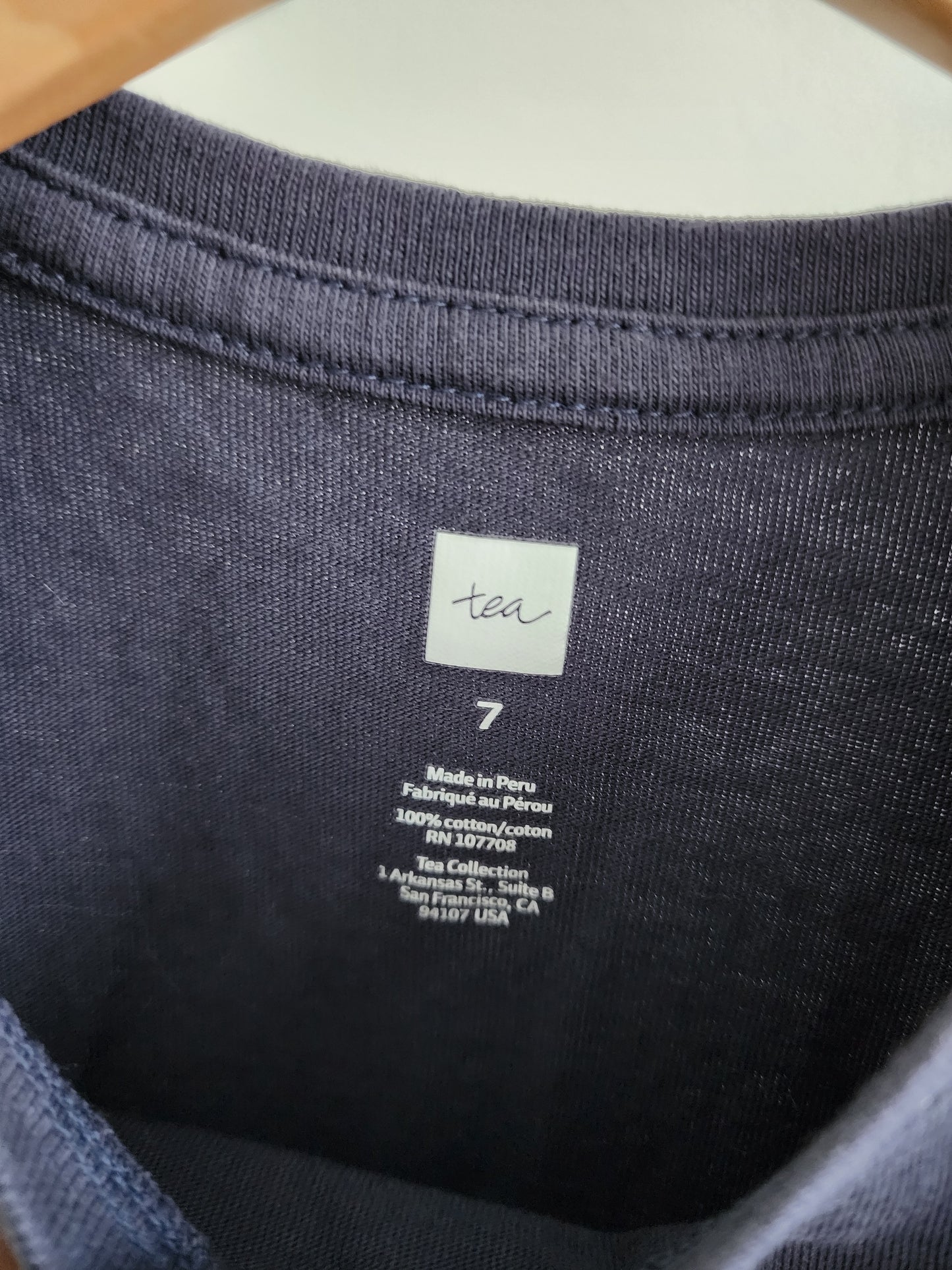 Tea Collection long sleeve shirt, size 7 (kids)