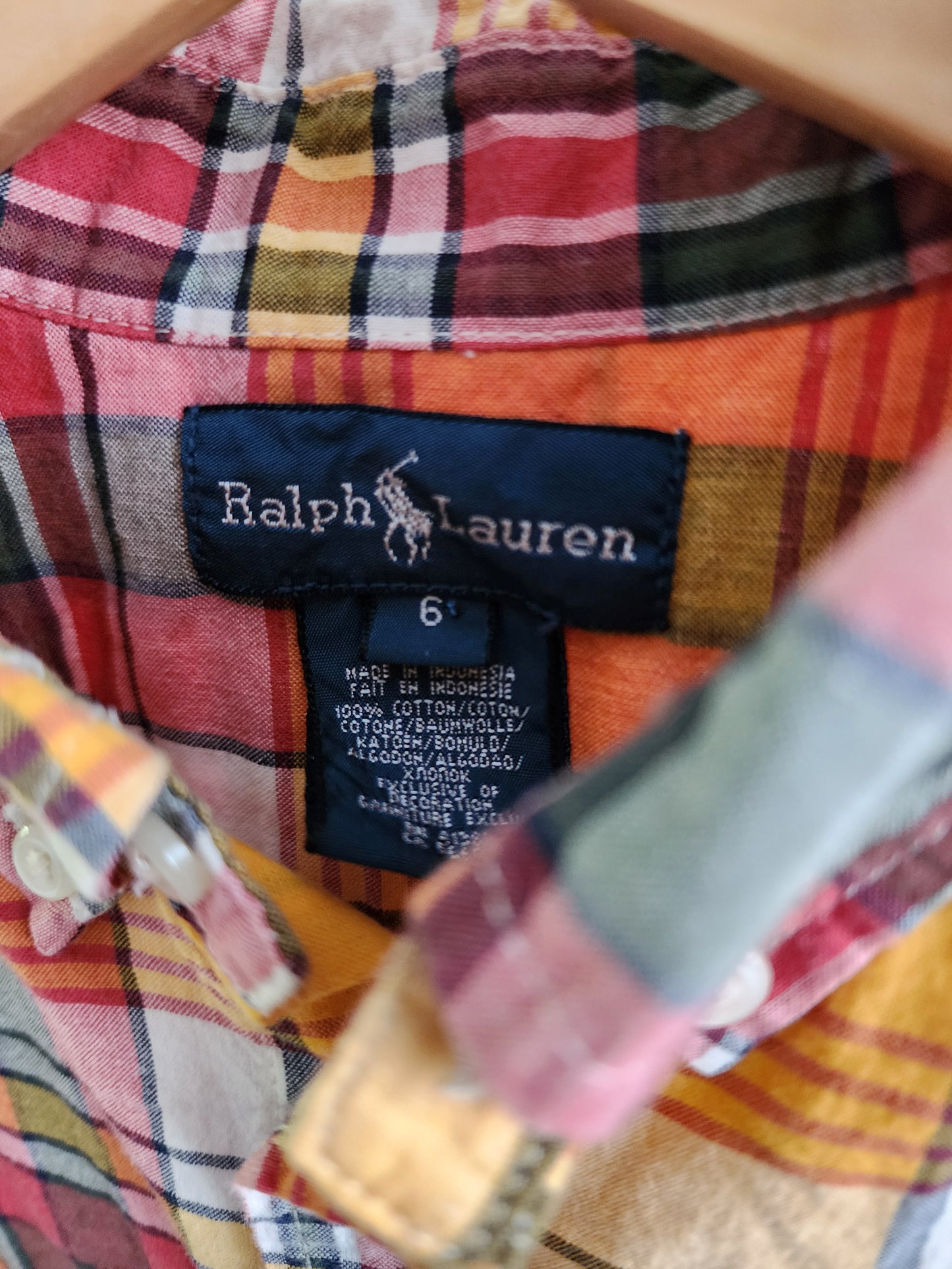 Ralph Lauren shirt, size 6 (kids)