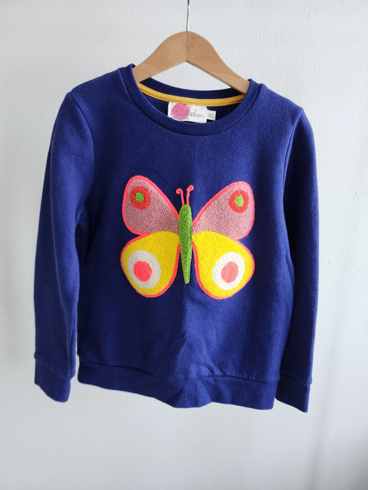Mini Boden butterfly sweatshirt, size 7/8 (kids)