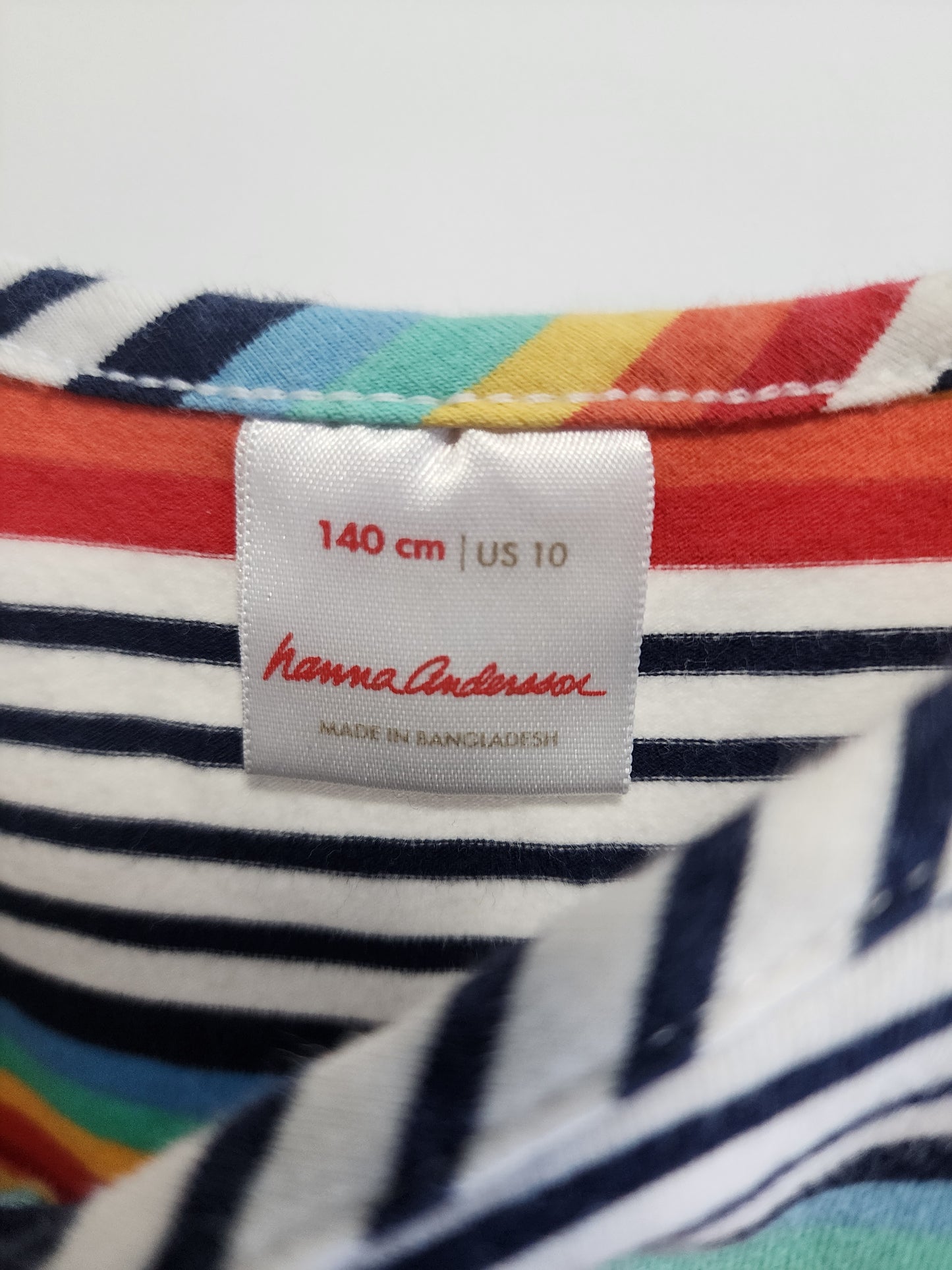 Hanna Andersson Rainbow Dress, size 140 (US 10 kids)