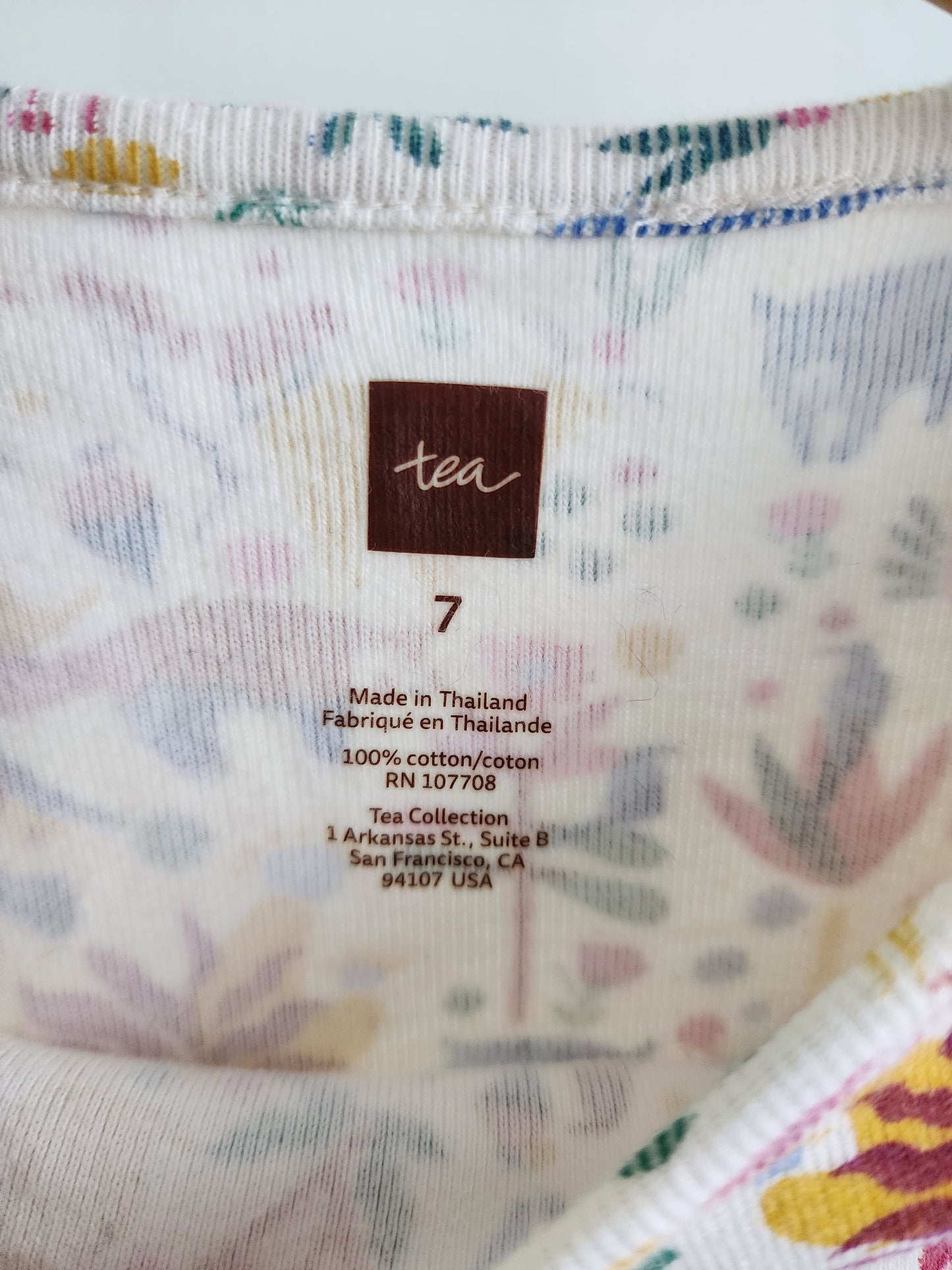 Tea Collection long sleeve shirt, size 7 (kids)
