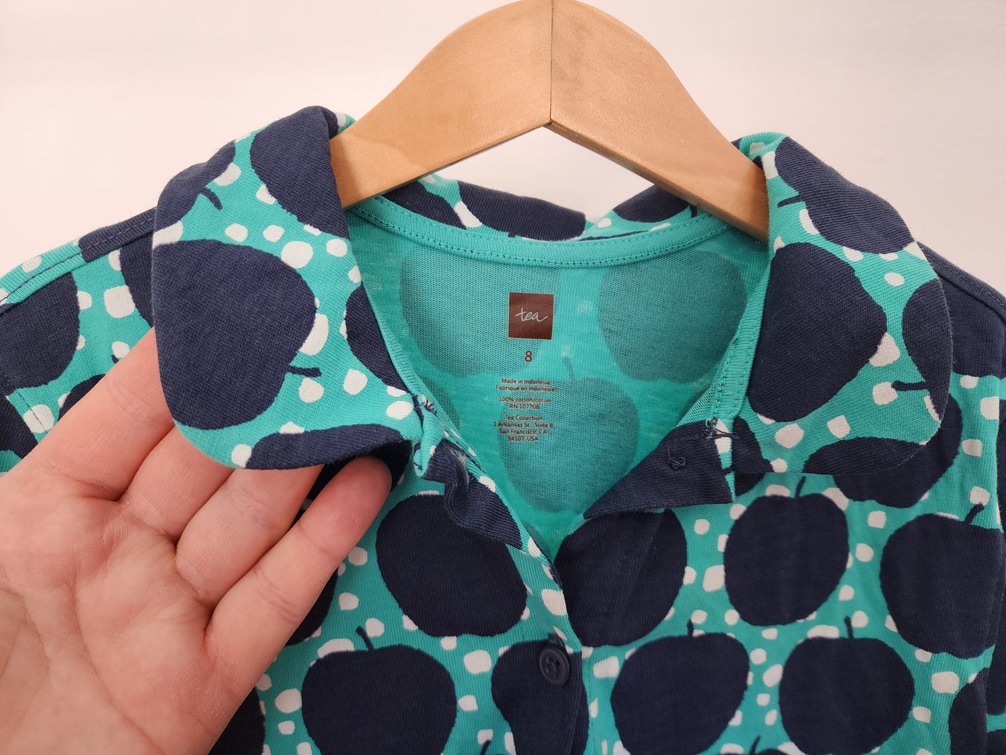 Tea Collection Apple Dress, size 8 (kids)