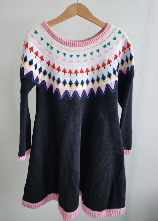 Hanna Andersson Fair Isle Sweater Dress, size 120 (kids)
