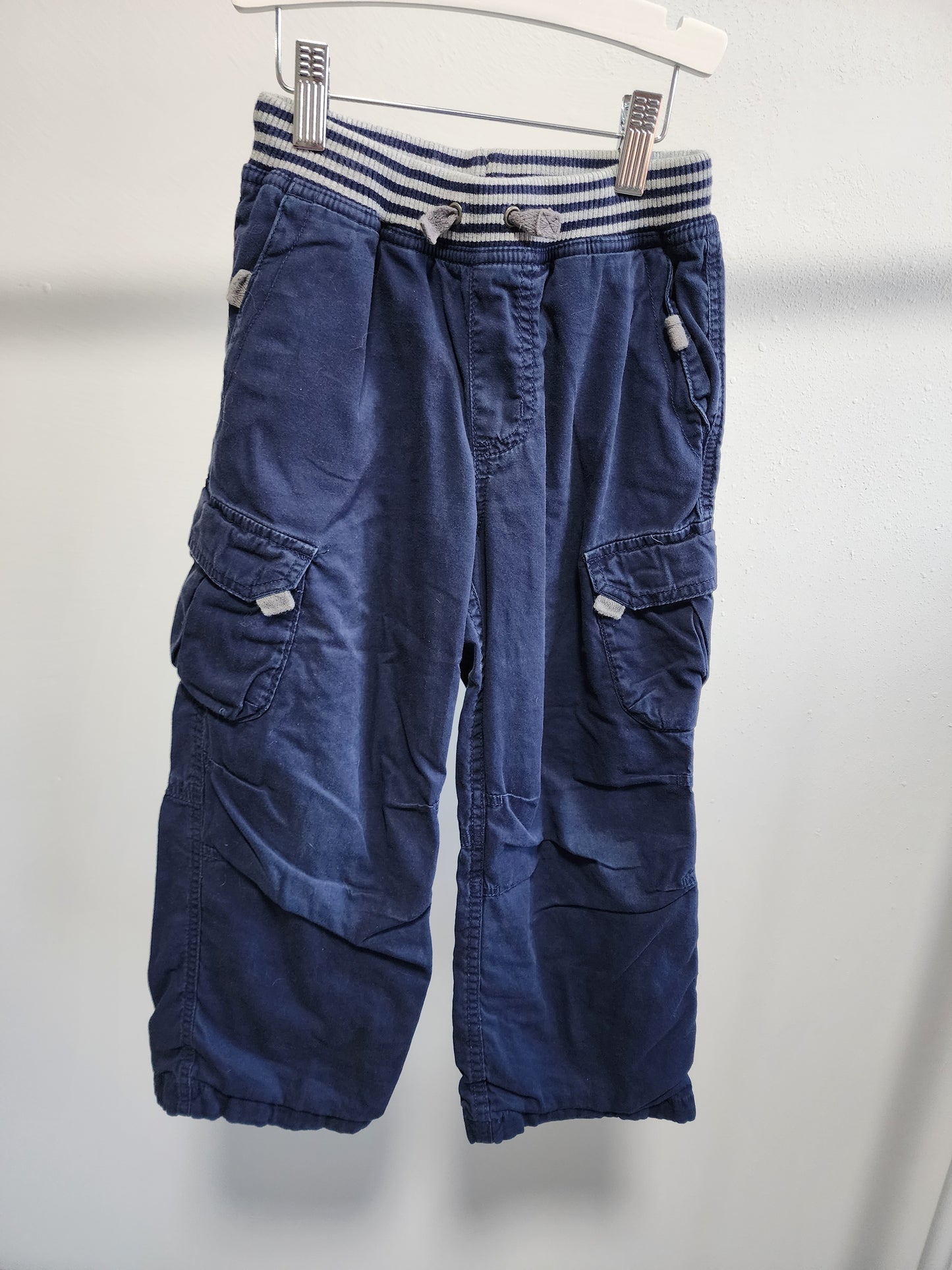 Hanna Andersson blue lined cargo pants, size 120 (kids)
