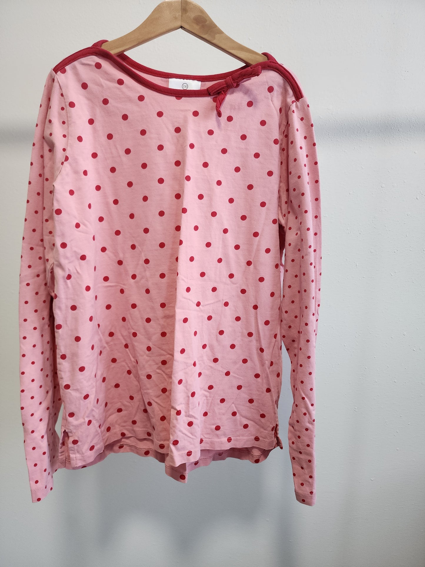 Hanna Andersson Polka Dot Shirt, Size 150