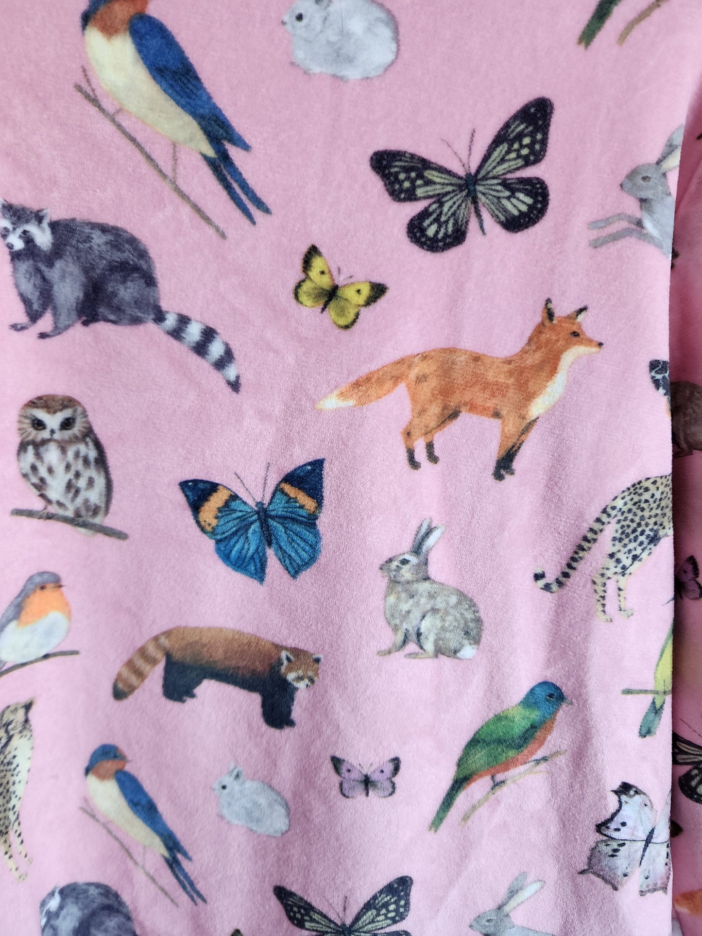H&M Velvet Animal Sweatshirt, size 6-8 yrs