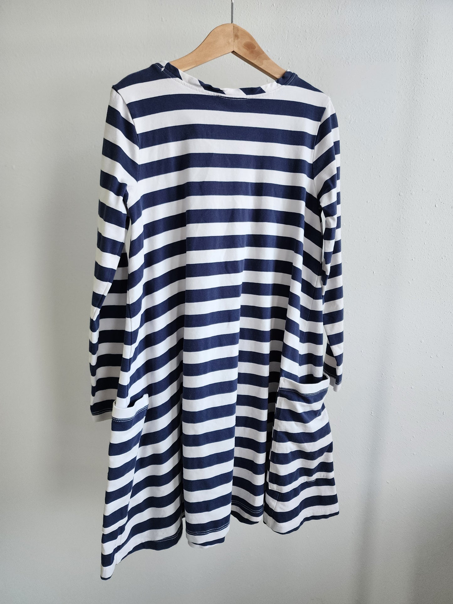 Hanna Andersson Striped Dress, size 130 (US 8 kids)