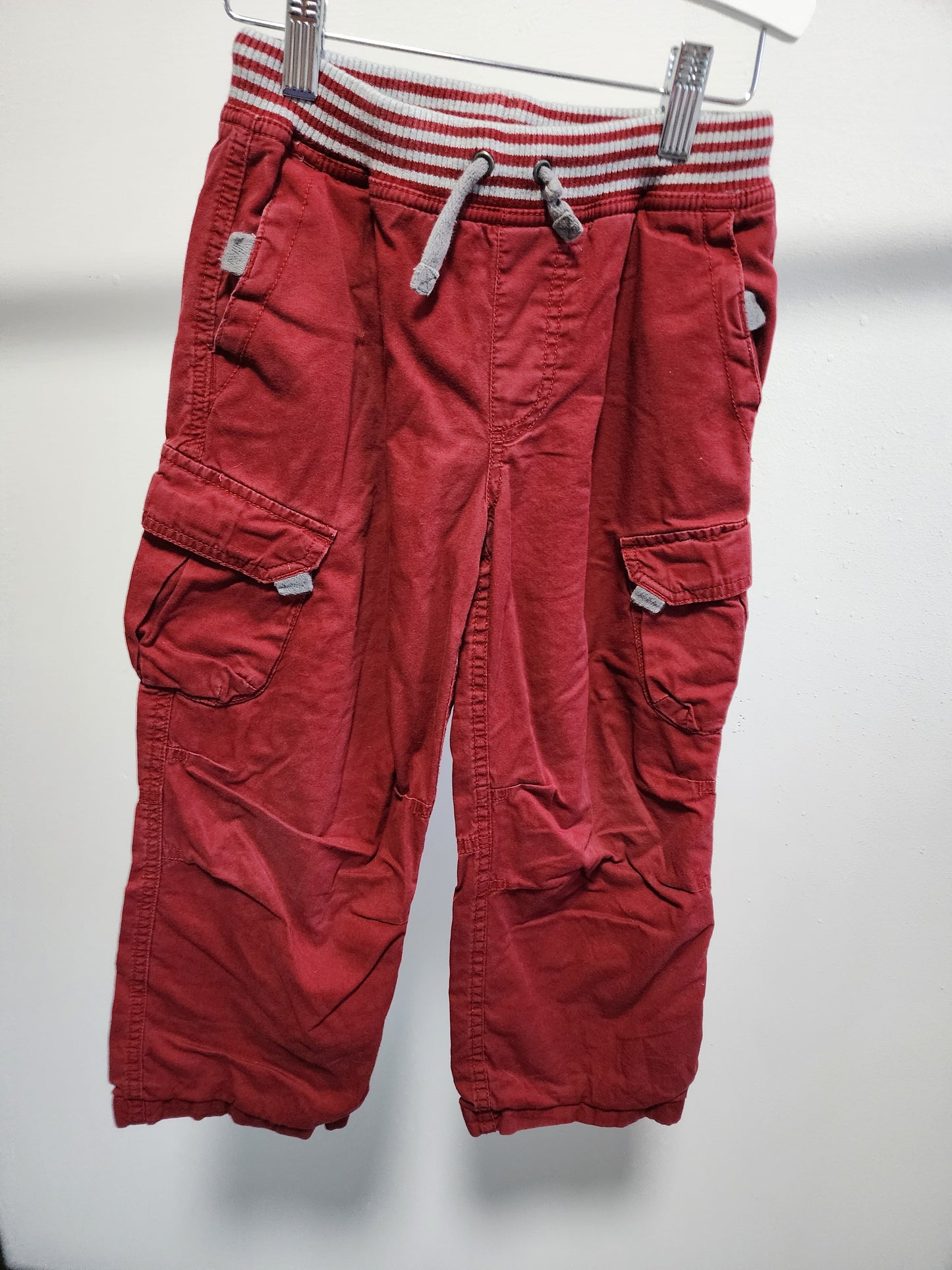 Hanna Andersson red lined cargo pants, size 120 (kids)