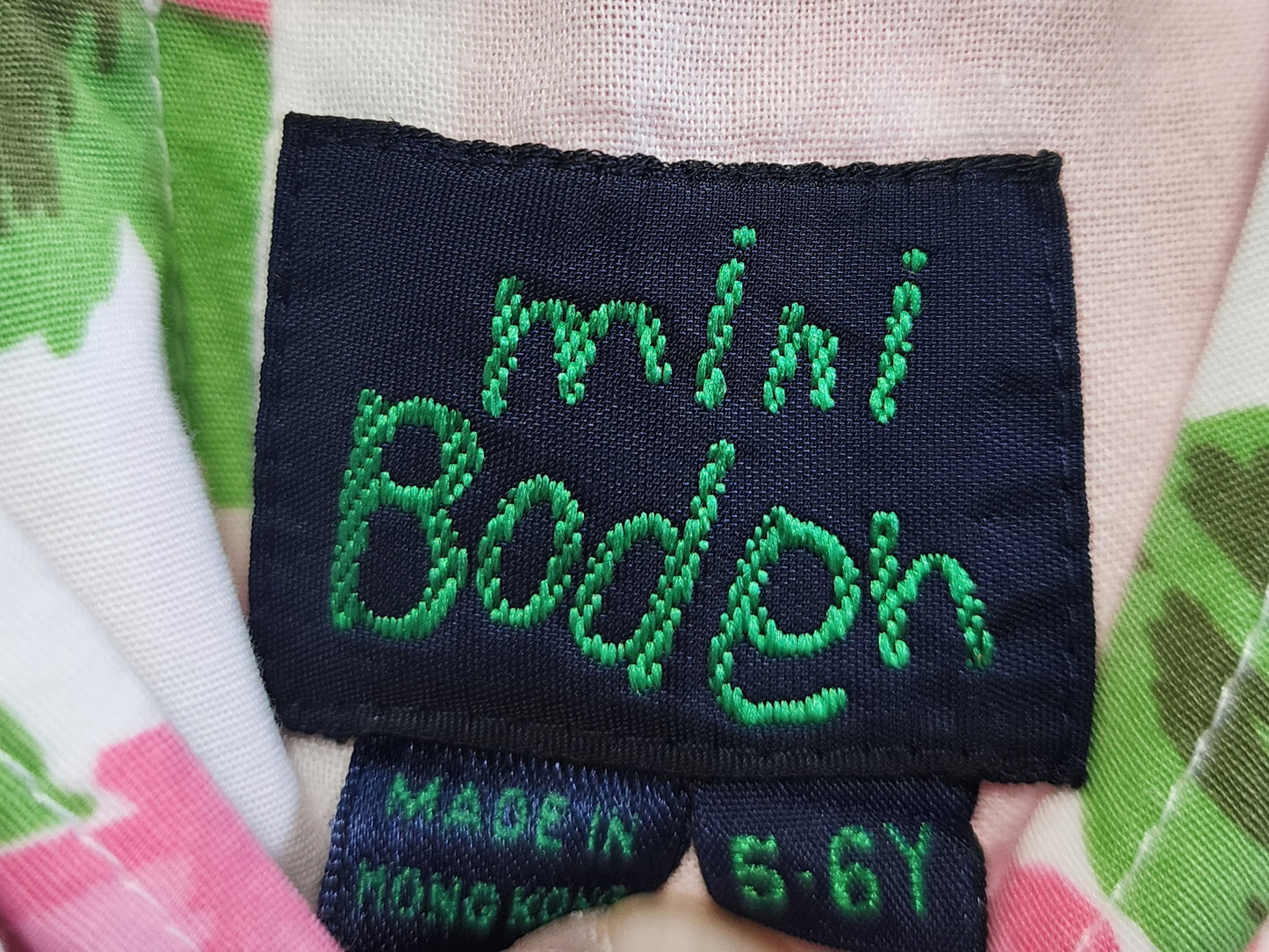 Mini Boden Rose Dress, Size 5/6 (kids)
