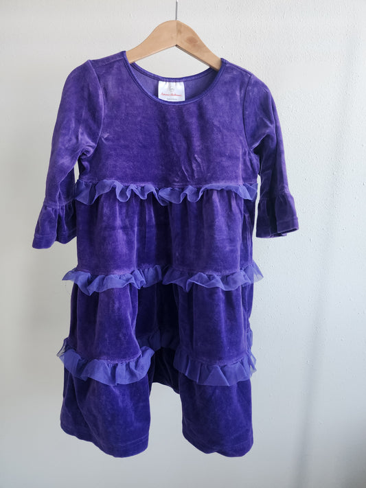 Hanna Andersson velvet dress, size 100 (kids)